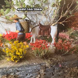 10mm15 fleurs sauvages et grappes d'herbe modèle scène <span class=keywords><strong>Miniature</strong></span> scène Train scène végétation scène militaire table de sable - Product Image 3