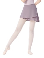 Jupe de ballet pour femme adulte, une pièce, à lacets, en mousseline, mi-longue, pour l'entraînement de danse, courte devant et longue derrière