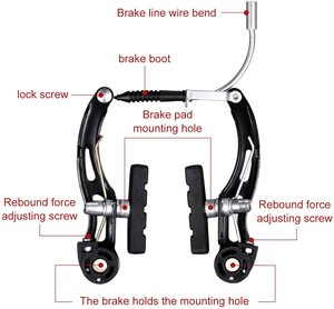 Juego de frenos clásicos para bicicleta de montaña, piezas de repuesto para <span class=keywords><strong>bici</strong></span> de montaña - Product Image 3