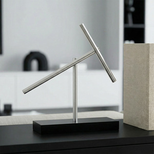 Ornement à mouvement continu Art Déco de la ville de Zhijing, décoration de bureau moderne et minimaliste en plastique, ambiance technologique - Product Image 3
