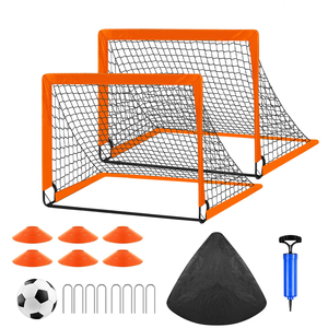 Portería <span class=keywords><strong>de</strong></span> Fútbol Portátil al por Mayor <span class=keywords><strong>para</strong></span> Niños y Adultos, <span class=keywords><strong>Red</strong></span> <span class=keywords><strong>de</strong></span> Entrenamiento Plegable con Accesorios <span class=keywords><strong>para</strong></span> Balón, Naranja, Nylon y Fibra <span class=keywords><strong>de</strong></span> Vidrio - Product Image 1