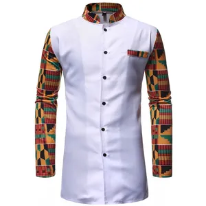 Fabrika toptan Dentelle gipür afrikain Chemise-Homme Dashiki afrika yaz elbisesi