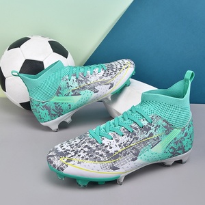 Zapatillas de fútbol de caña alta 2026 <span class=keywords><strong>para</strong></span> comercio exterior, unisex, al por mayor, <span class=keywords><strong>con</strong></span> tacos largos y cortos, <span class=keywords><strong>para</strong></span> estudiantes y niños grandes, <span class=keywords><strong>para</strong></span> césped artificial. - Product Image 2