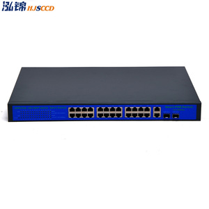 HJSCCD Hongjin 24 Port Gigabit <b>PoE</b> <b>Switch</b> Enterprise Network Rack Mount 24V Power Supply - Product Image 2