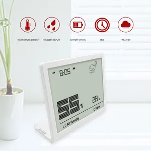 Monitor de humedad interior de CH-908, Sensor de temperatura y humedad, medidor de temperatura y humedad, pantalla LCD, termohigrómetro