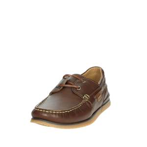 Chaussures bateau pour homme Baerchi en cuir marron à lacets 3150, pour un usage décontracté - Product Image 5