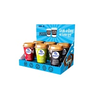Individuelle Getränke-Aufsteller mit Abreißfunktion, PDQ-Displaybox, Einzelhandels-Kartonverpackung, Regalfertige Verpackung, RRP-Thekenaufsteller aus Wellpappe