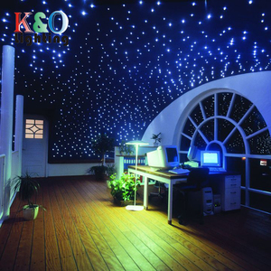 Luz de fibra óptica de 16W, red creativa, luz roja, restaurante, bar, estrella, Araña de fibra óptica, cielo estrellado, parte superior llena de estrellas - Product Image 2