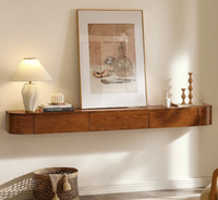 2026 Most Popular Wholesale Modern Solid Wood <strong>Floating</strong> <strong>TV</strong> <strong>Stand</strong> <strong>Wall</strong> <strong>Mounted</strong> Living Room Furniture for Bulk Order