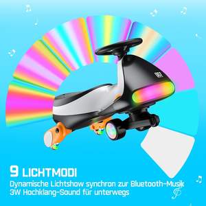 FanttikRide N7 Ultra, Auto Eléctrico de Plástico para Niños, Motor MagicMute, <span class=keywords><strong>2</strong></span> Velocidades, 9 Modos de Color, Pantalla Digital, 3 Años+, 68 kg - Product Image 4