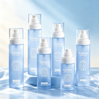 Flacon pulvérisateur cosmétique givré en PET recyclé 60/80/100/120/130/150ml avec pompe, pour lotion, brume, sérum de soin du visage