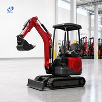 Mini-excavatrice utilitaire 2 tonnes 1 tonne 3,5 tonnes, excavatrice sur chenilles compacte, livraison gratuite, moteur Kubota EPA EURO 5 CE, pour ferme et maison