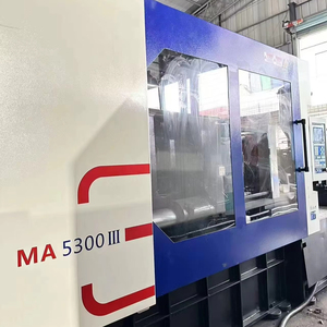 Machine de moulage par injection hydraulique horizontale d'occasion haut de gamme Haitian 530 tonnes MA5300III avec moteur PLC, pompe à vis et boîte de vitesses - Product Image 1