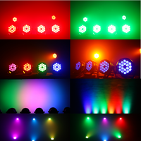 Projecteur LED PAR en aluminium IP65 étanche pour extérieur, RVBW, 18x18W RVBWA UV 6-en-1, sans bruit, effet wash disco avec DMX512