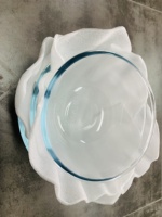 Plateaux de cuisson en verre borosilicate transparent et caoutchouc de silicone, grande taille, avec logo personnalisé, pour usage en four, vente en gros