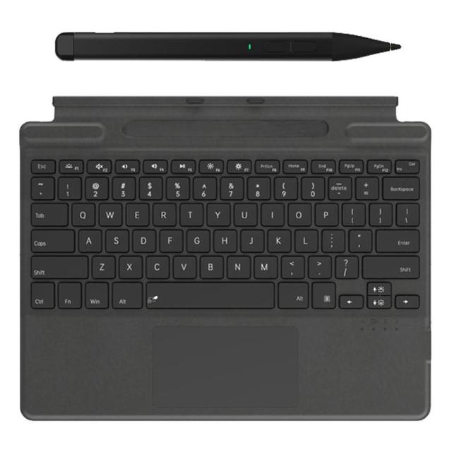 High Quality for MicroSoft Surface Pro 9 / 8 / X Magnetic Touch Backlit Wireless Keyboard With Pen Slot and Stylus Pen
