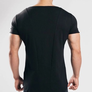 Camiseta Deportiva para Hombre, Corte Regular, Dobladillo Curvo, Poliéster/Algodón, Transpirable, Secado Rápido - Product Image 4