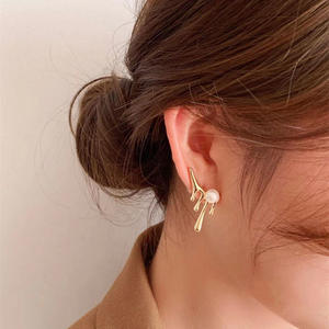 Accessoire en argent S925 exquis pour la création de bijoux, perle tendance de 4 à 6 mm, perle ronde 21590 pour boucles d'oreilles, support vide pour clous d'oreilles tendance - Product Image 2