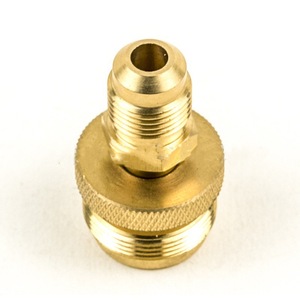 Brass 3/8 Male Flare To 1LB Gas Cylinder Adapter For Camping <b>Stove</b> Portable Outdoor Use - Product Image 4