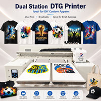 Imprimante DTG Double A3 pour T-shirts, Sacs en Toile, Vêtements Personnalisés DIY, Commandes pour Petites Entreprises