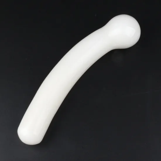 Grosir Mainan Seks Tongkat Pijat Giok Putih Dildo Kristal Alami untuk Wanita