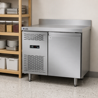 Table de préparation de sandwichs commerciale, réfrigérateur en acier inoxydable, refroidissement par air, refroidisseur de préparation de salades pour café, restaurant, cuisine