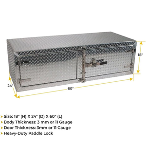 Caja <span class=keywords><strong>de</strong></span> Almacenamiento y Herramientas <span class=keywords><strong>de</strong></span> 24"x24"x60" con Puertas Dobles <span class=keywords><strong>de</strong></span> Placa <span class=keywords><strong>de</strong></span> Diamante, Cierre <span class=keywords><strong>de</strong></span> Palanca, Superficie Pulida <span class=keywords><strong>de</strong></span> Alta Resistencia - Product Image 6
