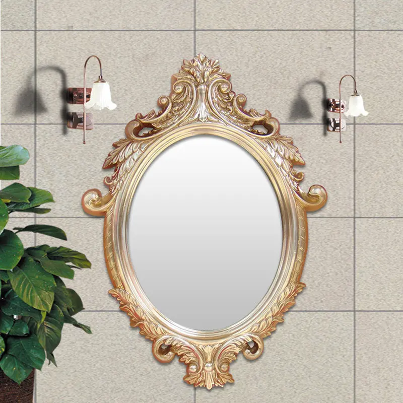 WINER M & G miroir de style européen 4MM argent PP cadre en plastique miroir de salle de bains miroir mural