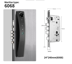 涂鸦Wifi门锁数字锁屏幕人脸识别猫眼充电电池防盗全自动木门锁 - Product Image 6