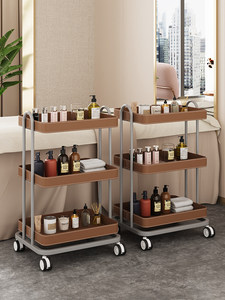 고급 금속 4륜 뷰티 카트 (미용, 매니큐어, 타투, 뷰티 살롱용 이동식 수납 랙) - Product Image 3
