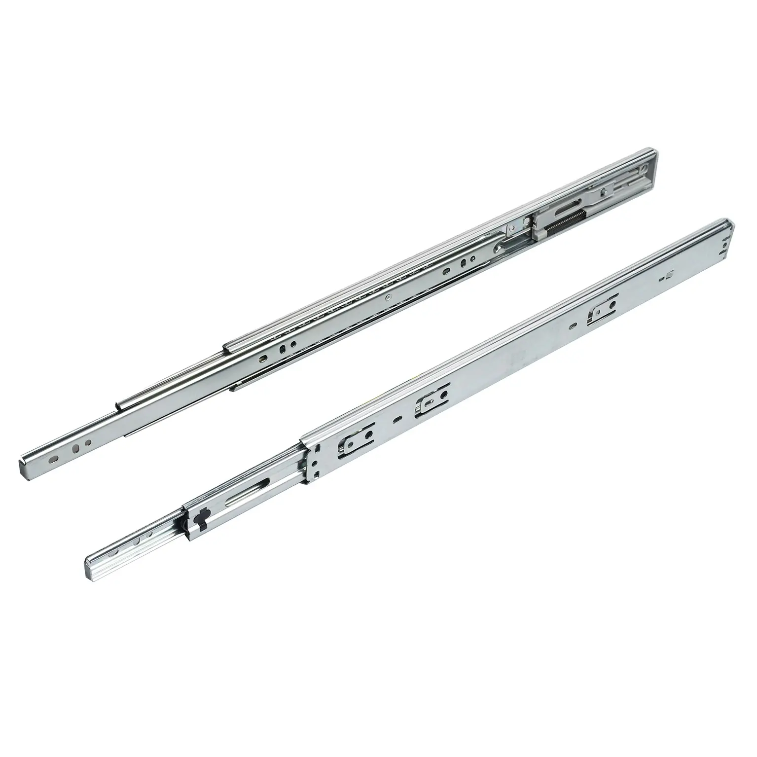 Foshan factory 37mm full extension Europe type drawer slides soft close side mount telescopic rails