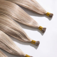 Extensions de cheveux naturels I-Tip pour professionnels, 100% cuticules alignées, cheveux intactes, extensions K-Tip collées pour salon