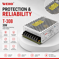 Alimentation à découpage triple sortie 30W 5V 12V 24V, convertisseur AC-DC pour caméra de vidéosurveillance, bande LED, machine CNC, automatisation industrielle