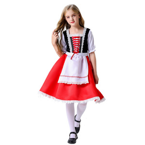 Costume da Principessa per Bambine, Vestito di Cappuccetto Rosso per Halloween e Natale, Abito da Festa per Ragazze Ispirato a Film e Serie <span class=keywords><strong>TV</strong></span> - Product Image 4