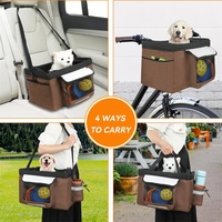 Nouveau personnalisé petit moyen chiot chat chaton siège rehausseur de voiture avec sangle de sécurité chien vélo transporteur sac à dos chien animal vélo panier