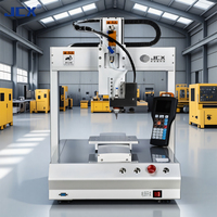 Robot de distribution de colle à table rotative de précision pour l'encapsulation de LED, le collage de haut-parleurs et le revêtement de pièces cylindriques