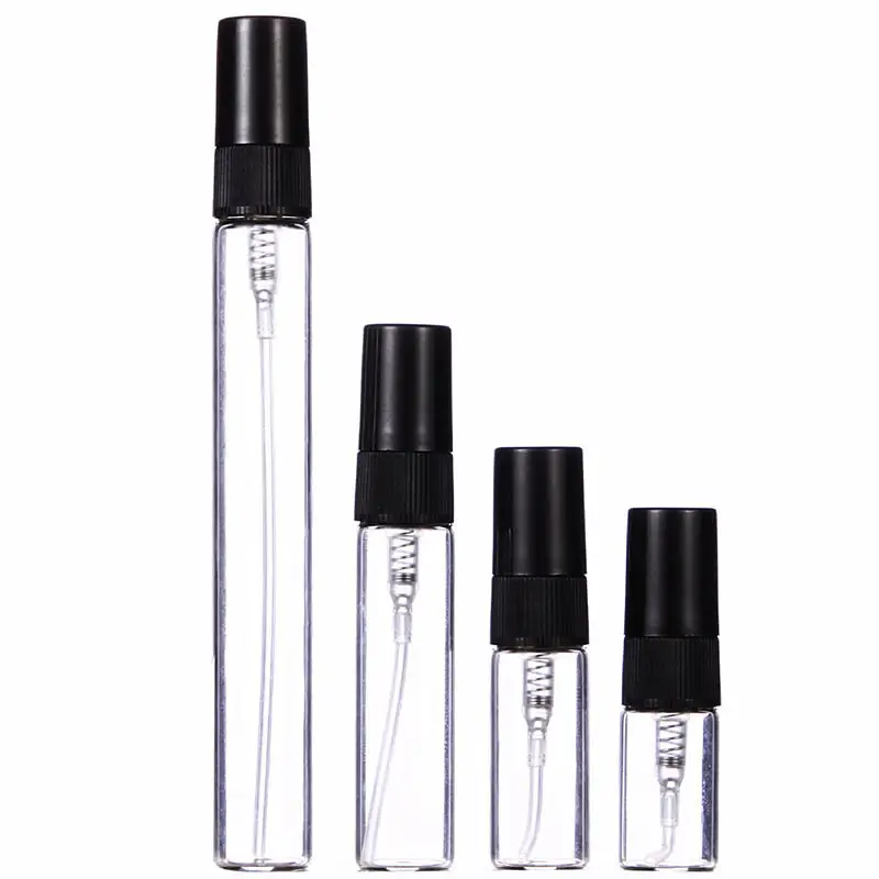 2/3/5/10 ml Empty Mini Spray Perfume Bottle Sample Vials Laboratory Liquid Fragrance refillable Glass Bottle