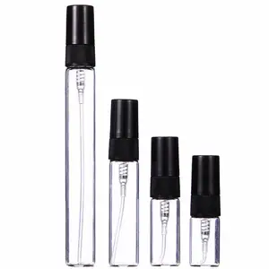 Botol Kaca Semprot Mini 2/3/5/10 Ml, Botol Kaca Isi Ulang Parfum Cair Laboratorium Kosong