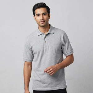 Camiseta Polo Deportiva de Verano Personalizada para Hombre, Estilo Clásico, Manga Corta, Color Sólido Básico, Corte Regular, Estilo Casual - Product Image 1