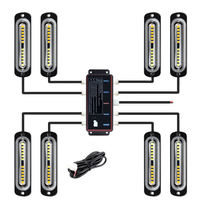 Lumière de calandre LED à télécommande sans fil avec modes blanc vif et changeant de couleur pour voiture, camion, SUV