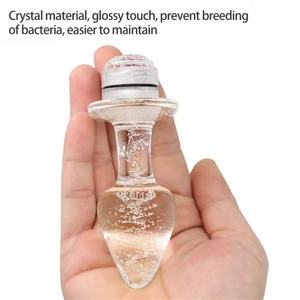 ग्लास गुदा प्लग रिमोट कंट्रोल मलिनकिरण एलईडी प्रकाश के लिए मालिश <span class=keywords><strong>Dildo</strong></span> बट प्लग सेक्स खिलौने पुरुषों महिलाओं - Product Image 3