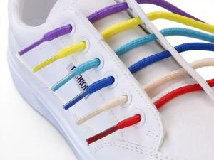 Cordones redondos de alta resistencia de 5mm para botas de trabajo de senderismo, <span class=keywords><strong>cuerda</strong></span> de cordón recubierta de Color sólido, uso versátil en bolsos y prendas - Product Image 4