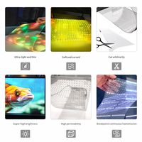Écran LED transparent extérieur XQD haute luminosité, 95 % de transparence, étanche IP65, Wifi, pour vitrine de centre commercial