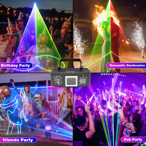 Ysh chuyên nghiệp 3D hoạt hình RGB Laser hiển thị máy chiếu <span class=keywords><strong>DMX512</strong></span> âm nhạc âm thanh kích hoạt Câu lạc bộ trong nhà Disco ánh sáng sân khấu đèn nhà - Product Image 5