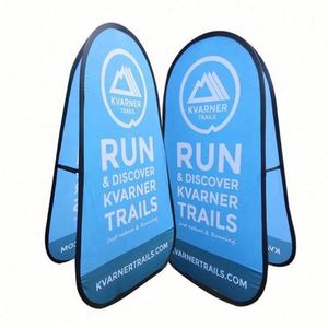 Golf Advertising Foldable Customized Double Sided Sign Pop up a <b>Frame</b> Banner - Product Image 3