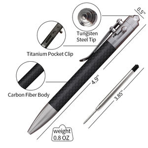 Stylo bille EDC personnalisé en fibre de carbone, portable, pour signature professionnelle, idéal pour l'escalade, <span class=keywords><strong>le</strong></span> <span class=keywords><strong>camping</strong></span> et la randonnée en extérieur - Product Image 6