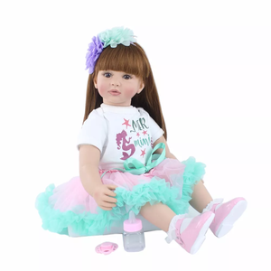 Modèles personnalisables Hot Classic Silicone Rebirth Doll <span class=keywords><strong>60cm</strong></span> <span class=keywords><strong>Reborn</strong></span> Baby Doll Simulation Baby Doll - Product Image 4