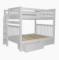 Lit superposé en bois de pin solide de conception européenne moderne Offre Spéciale avec des tiroirs pour des meubles de chambre à coucher ou d'appartement d'enfants