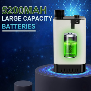 Innovadora bomba de ducha portátil recargable por USB para exteriores para emergencias para acampar, senderismo, viajes de mochilero - Product Image 4