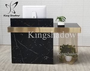 Cheap Front Desk Modern <strong>Reception</strong> Desk Marble <strong>Reception</strong> <strong>Counters</strong> for Sale - Product Image 4